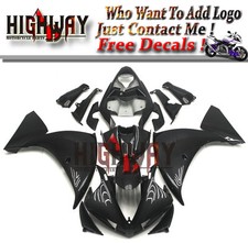Motorrad Bodywork Fairing Kits Cowling For Yamaha YZF1000  R1 2009-2012 black