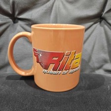 Alton Towers Resort Rita Orange Mug 2007 Rare ‘ Queen Of Speed ‘