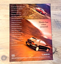 SUBARU IMPREZA SPORT 2.0 1990s FRAMEABLE COLLECTIBLE ORIGINAL CLASSIC CAR ADVERT