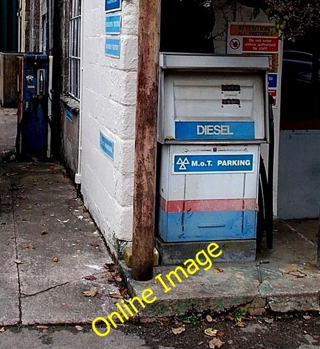 Photo 6x4 old fuel pumps - old, in