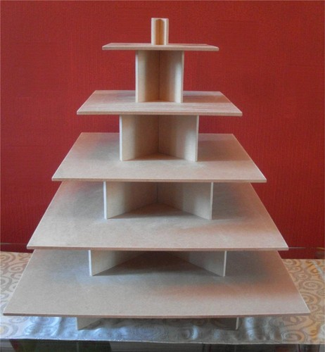 Tier square cupcake party - 5,