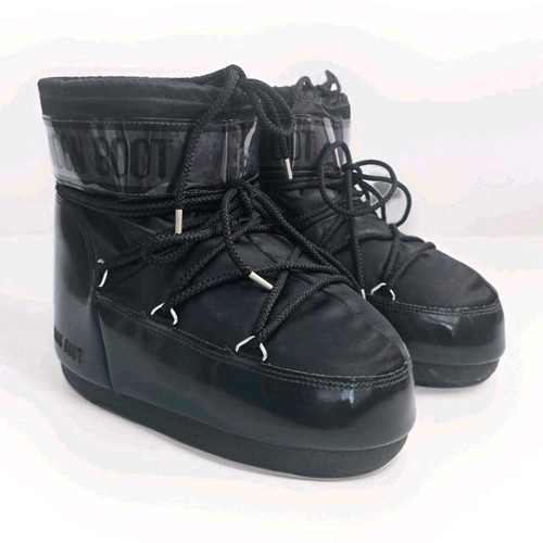 Moon boot low - black, snow