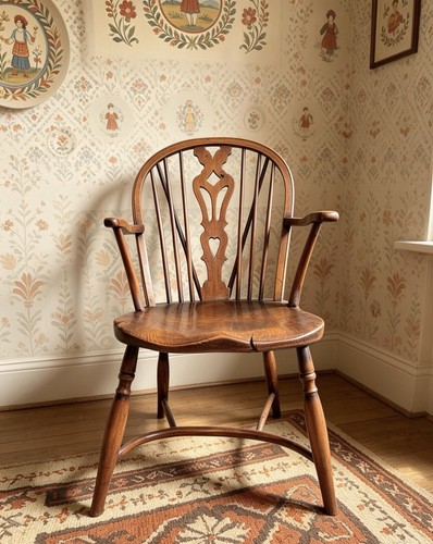 Vintage antique elm - elm, windsor