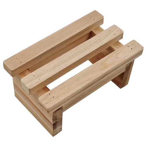 Wooden kids step bench - kids, light