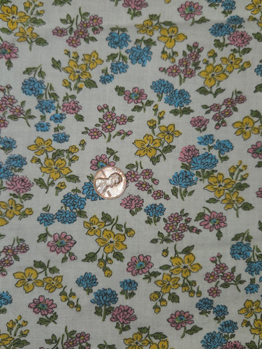Vintage 40s feedsack cotton - vintage,