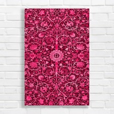 Ornate Floral Tapestry Pink