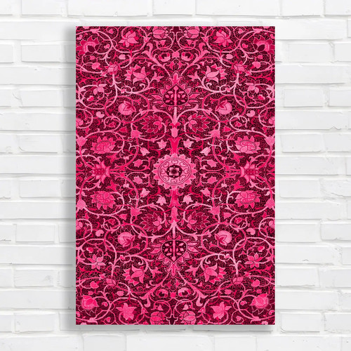 Ornate floral tapestry pink - floral,