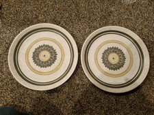 Two Biltons Ironstone 9inch Plates Underglaze Detergent Proof