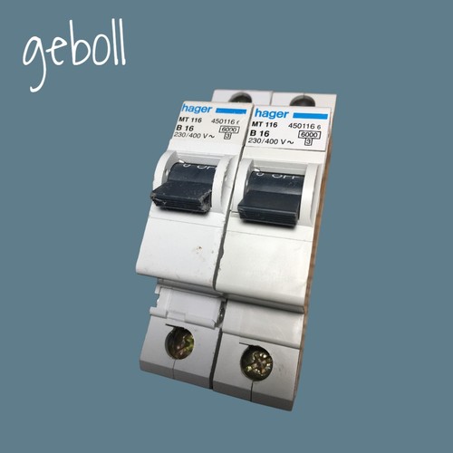 Hager mt116 mcb 16 - 2,
