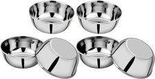 Stainless Steel 12x Bowl Set, 9cm Catering Food Salad Serving Durable Dishes