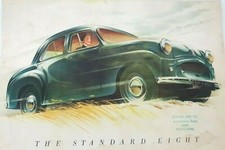 Standard Eight 1950s Car Brochure - Classic Car - sporting cars Bare Morecambe