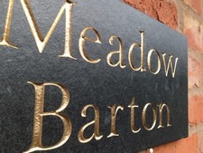 LARGE QUALITY natural Surface Slate House signs Approx 16" x 8" (400mm x 200mm)