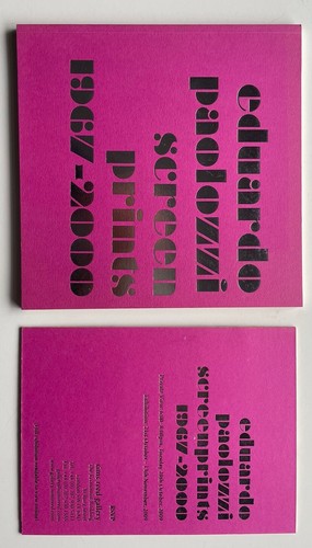 Eduardo paolozzi exhibition - eduardo,