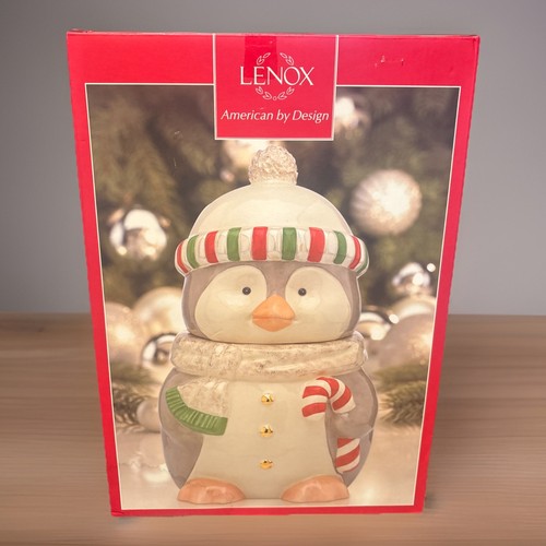 Lenox penguin cookie jar - penguin,