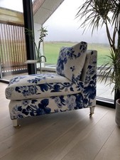 Occasional Chair - Upholstered Schumacher Hollyhock Fabric