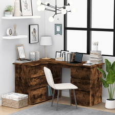 Corner Desk Smoked Oak