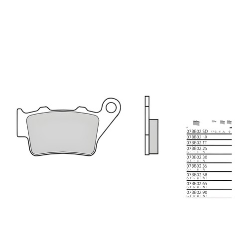 Brake pads brembo 07bb02sd - pads,