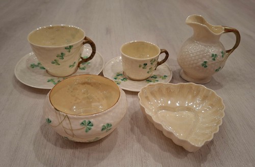 Lot belleek pieces - of, (5)