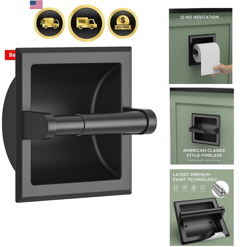 Recessed toilet paper - recessed, holder
