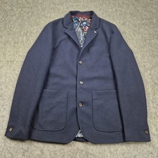 Ted Baker Jacket Mens Size 3 Blue Blazer Chore Sport Coat Workwear Casual