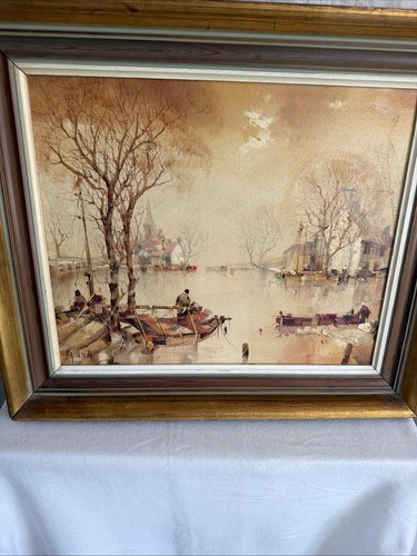 Original signed oil canvas - on,