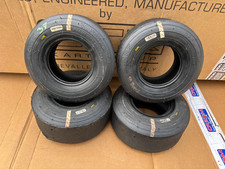 VEGA CADETTI  USED - UK SLICK KART TYRES SET / ROTAX IAME CADET GO KART REF 37