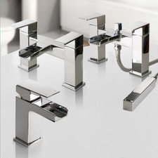 Waterfall Bathroom Taps Chrome