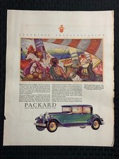 1930 PACKARD CUSTOM 8 11x14" Automotive Print Ad 4.5 Luxurious Transportation