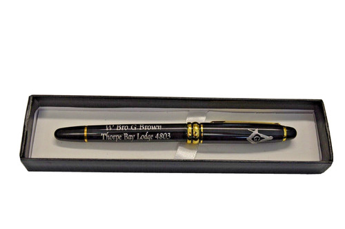 Masonic gift personalised pen - personalised,