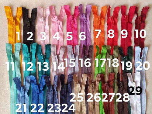 Nylon zips open ended - zips, no.5