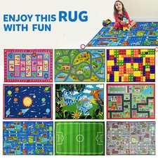Kids Rugs Girls Boys Bedroom Play Floor Mat Children Crawling Nursery Rug Carpet