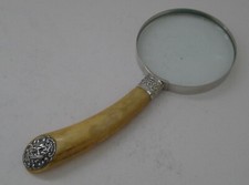 Large Magnifying Glass - Silver Mounts - 1906