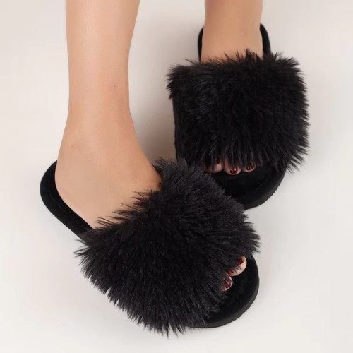 Ladies womens faux fluffy fur - fluffy,