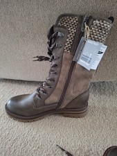 Marco Tozzi Womens Brown Calf Boots  Size 5