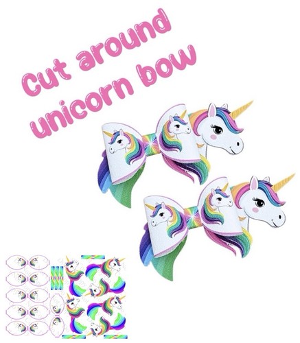 Canvas cut around hair bow - around,