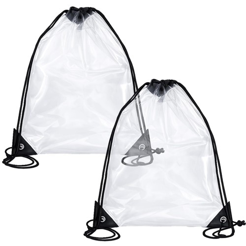 Clear drawstring bags pack - drawstring,