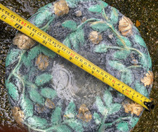 solid concrete birds bath