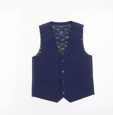 Next Boys Blue Waistcoat 7