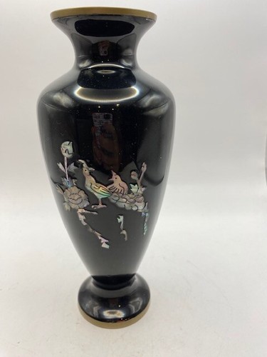 Vintage laquare blacke vase - blacke,