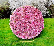 Pink flower wall HIRE- Delivery In London and area