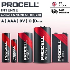 Procell Intense AA , AAA , C , D & 9V Batteries Duracell Industrial Batteries UK