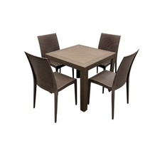Brown rattan garden furniture - brown,