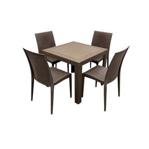 Brown rattan garden - rattan, furniture