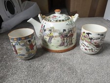 Old fashioned painted china - old,