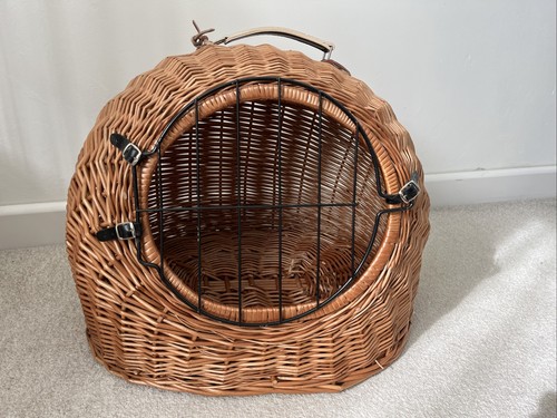 Wicker cat carrier basket - carrier,