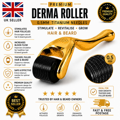 Derma roller titanium 540 gold - titanium,