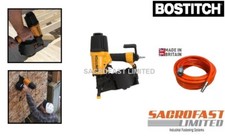 BOSTITCH N75C-2-E SHEATHING COIL NAILER 2.3-3.1 / 38-75MM WITH 10M AIR HOSE