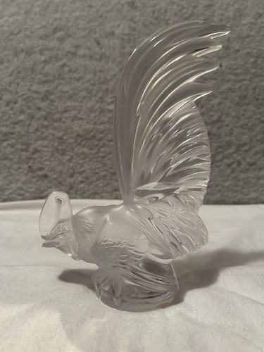 Lalique crystal rooster coq - lalique,
