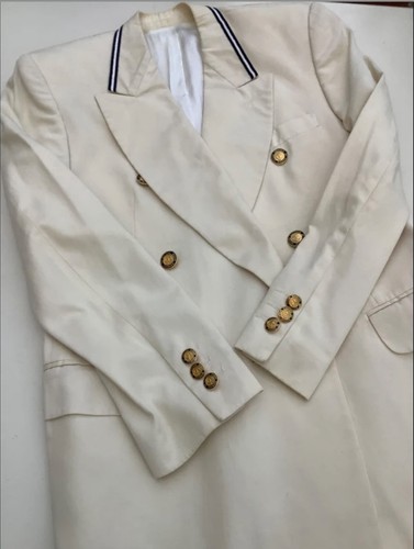 Vintage cream naval jacket - vintage,