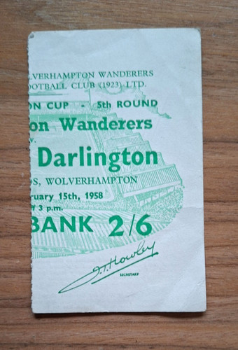 1958 wolves darlington - v, darlington,